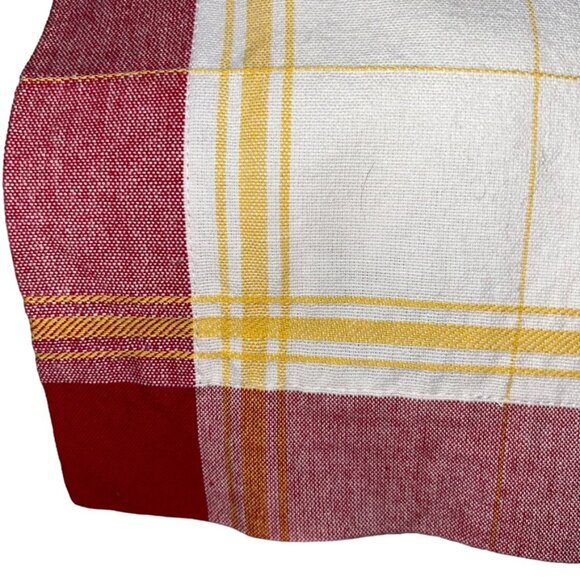 willams sonoma red yellow set of 4 napkins 100% Turkish cotton napkins NEW NIP - Picture 4 of 4